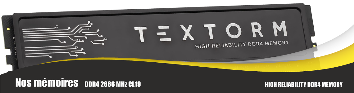 Textorm - 1 x 16 Go (16 Go) - DDR4 2666 MHz - CL19 - Mémoire Textorm sur